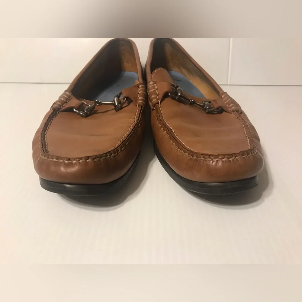Peter Millar brown slip-on loafers leather shoes men size 10 1/2 M - Picture 4 of 12
